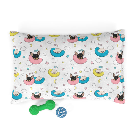 Cedric & Maya Nap Time Pattern Pet Bed – Dreamy Cozy Nest
