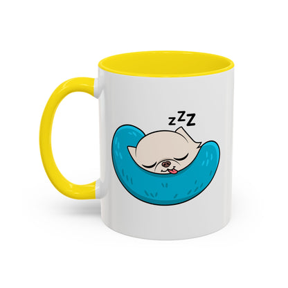 Sleepy Nap Time Cedric Accent Coffee Mug – Blue Calm Sips