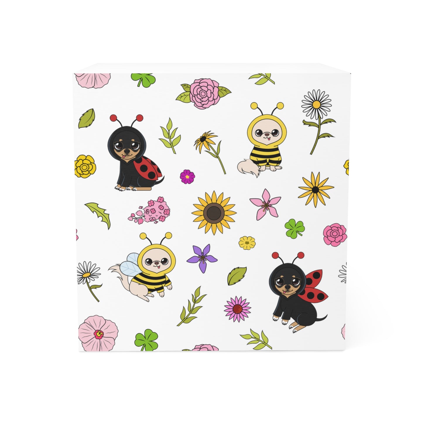 Bug‑Chis Pattern Note Cube – Tiny Garden Helpers