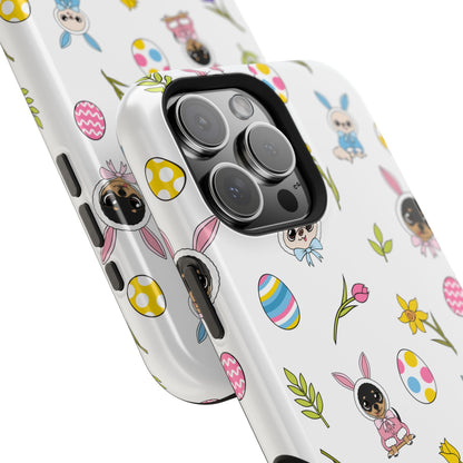 Cedric & Maya Easter Pattern Magnetic Tough Phone Case