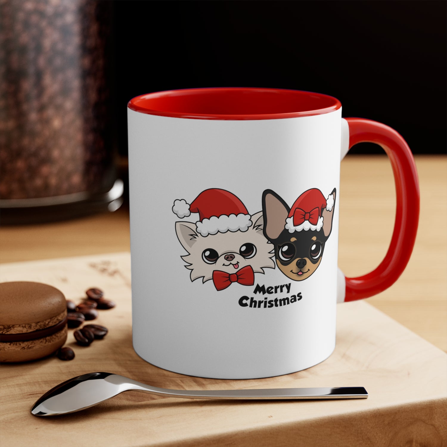 Cedric & Maya's Merry Christmas Mug - Tiny Chihuahua Shop