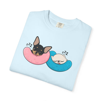 Nap Time Chihuahuas Unisex Garment-Dyed T-Shirt – Cozy Sibling Naps