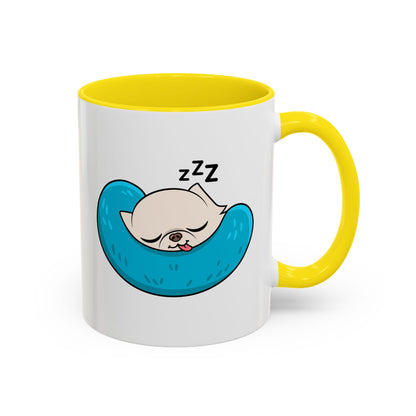 Sleepy Nap Time Cedric Accent Coffee Mug – Blue Calm Sips