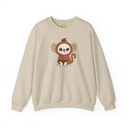Chunky Monkey Cedric Unisex Crewneck Sweatshirt – Tiny, Safe, Loved