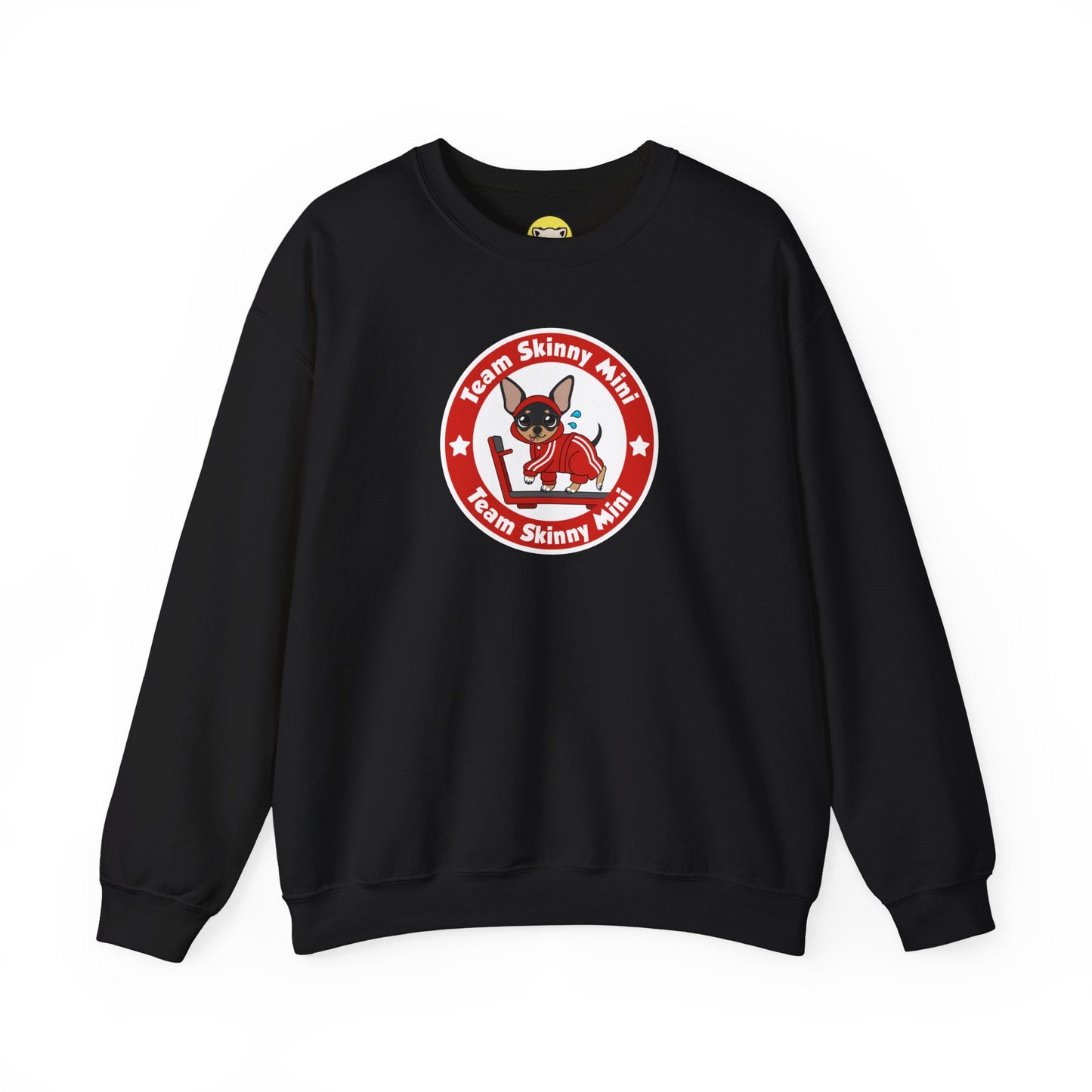 Team Skinny Mini Badge Crewneck Sweatshirt – Small Steps, Big Wags