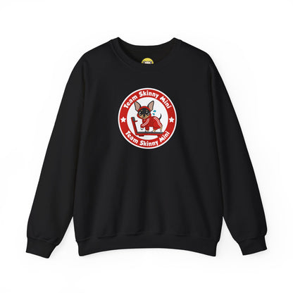 Team Skinny Mini Badge Crewneck Sweatshirt – Small Steps, Big Wags