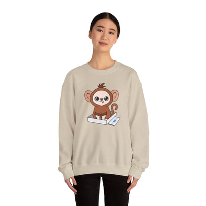 Chunky Monkey Weigh-In Moment Unisex Crewneck Sweatshirt