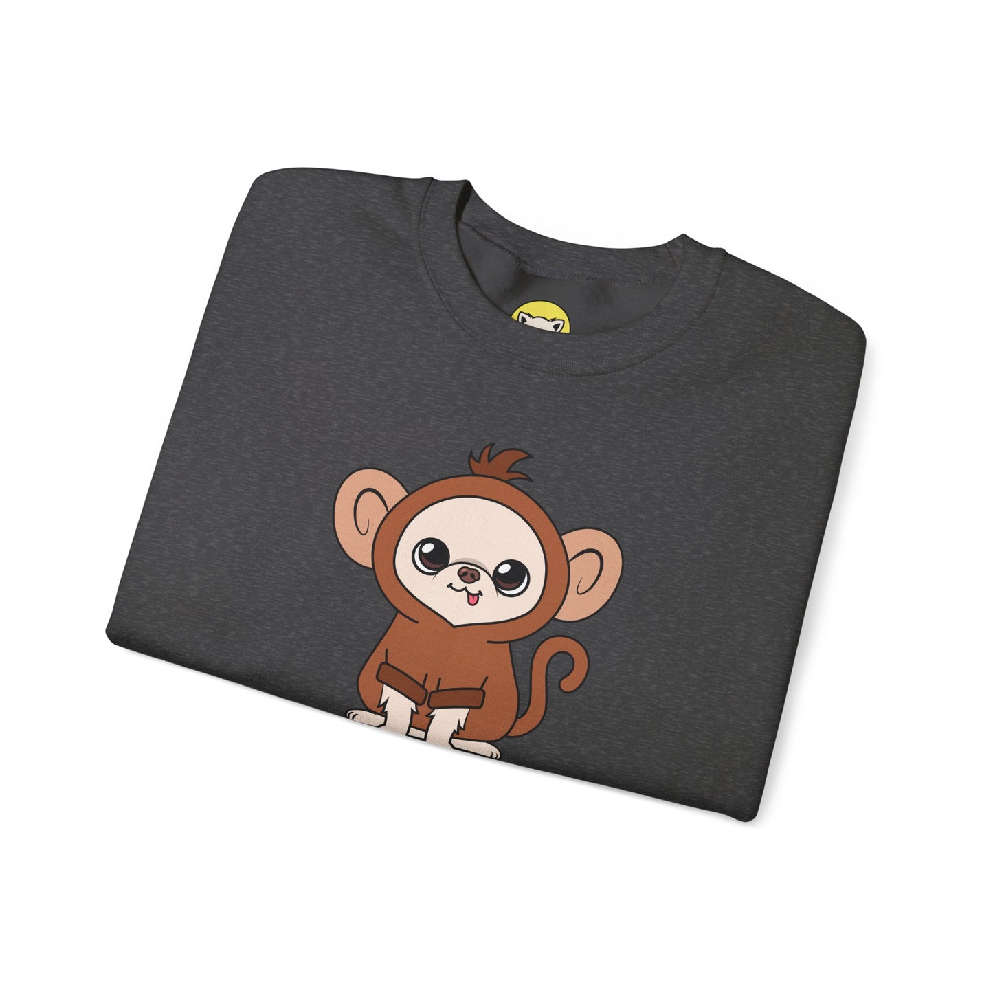 Chunky Monkey Cedric Unisex Crewneck Sweatshirt – Tiny, Safe, Loved