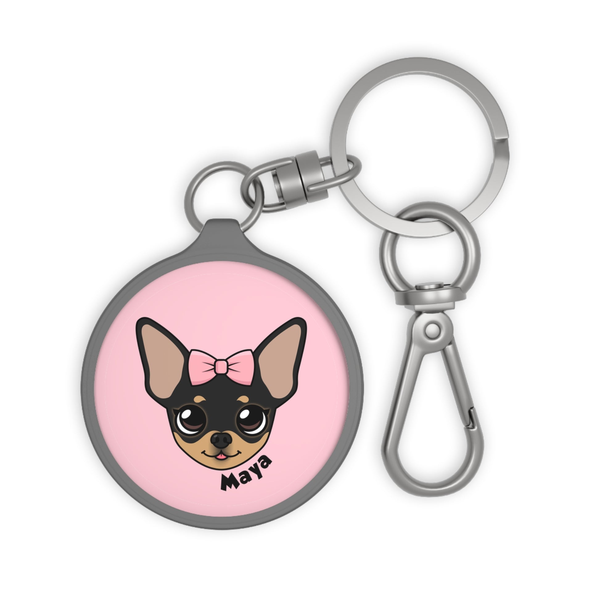 Maya's Playful Charm Keyring - Tiny Chihuahua Shop