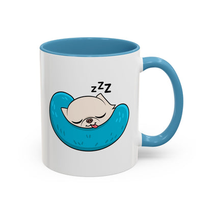 Sleepy Nap Time Cedric Accent Coffee Mug – Blue Calm Sips