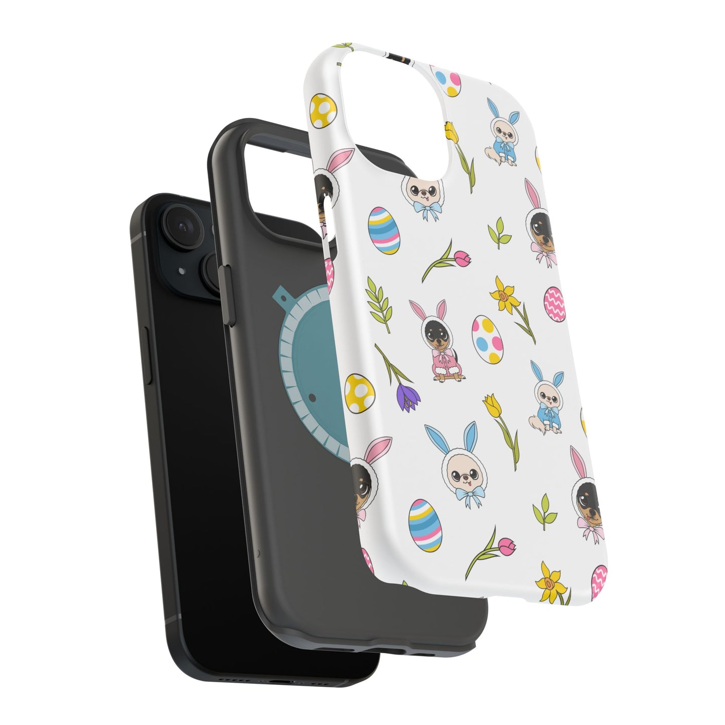 Cedric & Maya Easter Pattern Magnetic Tough Phone Case