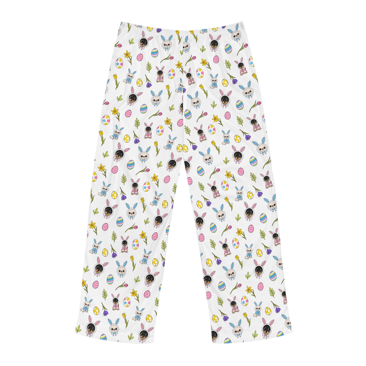 Cedric & Maya Easter Pattern Men’s Pajama Pants – Gentle Spring Joy