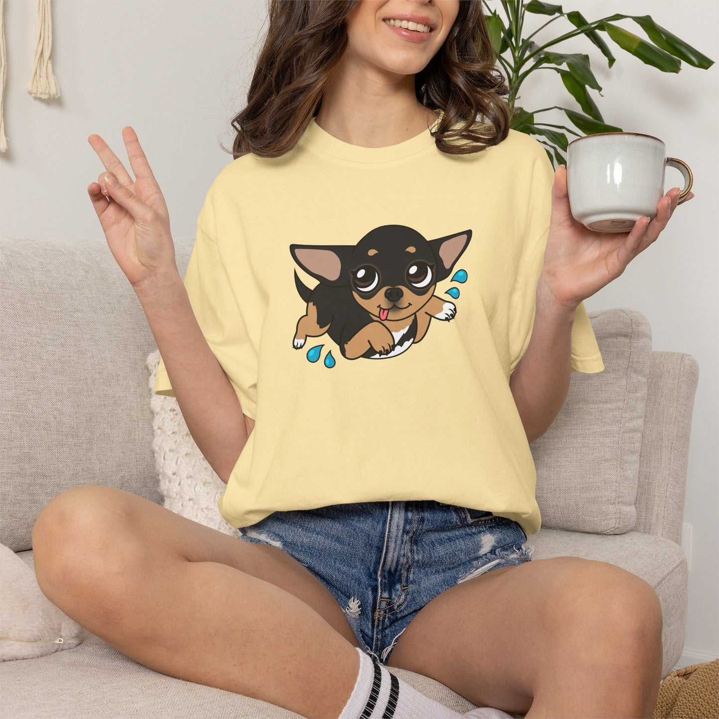 Air Swimming Maya Unisex Garment-Dyed T-Shirt – Gentle Breezes
