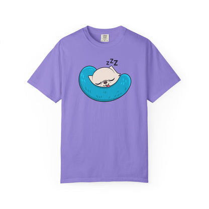 Sleepy Nap Time Cedric Garment-Dyed T-Shirt – Blue Calm