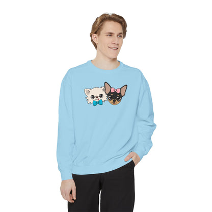 Cute Cat Duo Sweatshirt — Kawaii Kitten Graphic Pullover