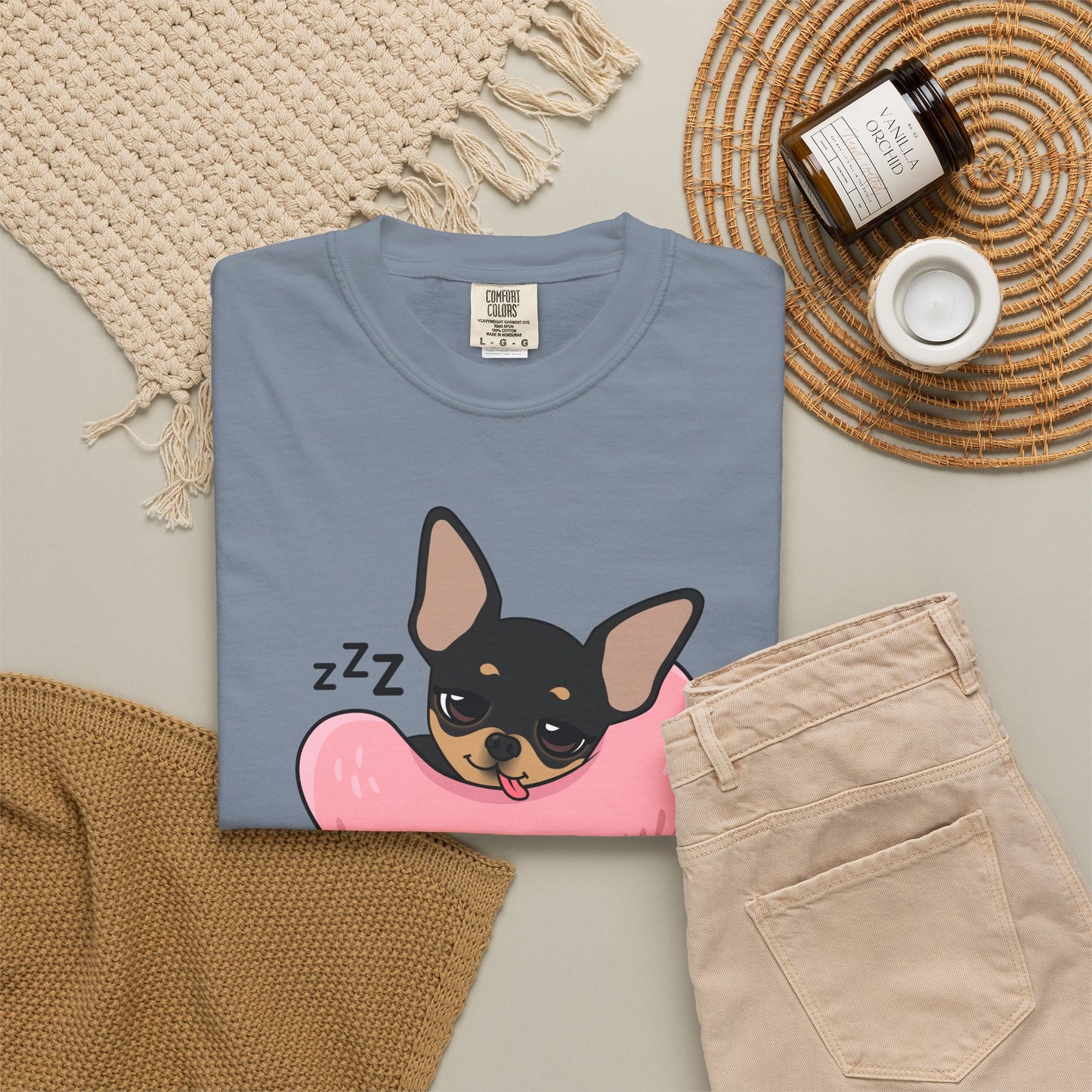 Sleepy Nap Time Maya Unisex Garment-Dyed T-Shirt – Safe Little Naps
