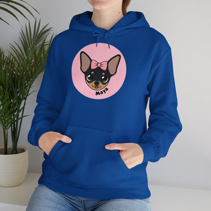 Tiny Chihuahua Maya's Cozy Comfort Hoodie - Dark Edition - Tiny Chihuahua Shop