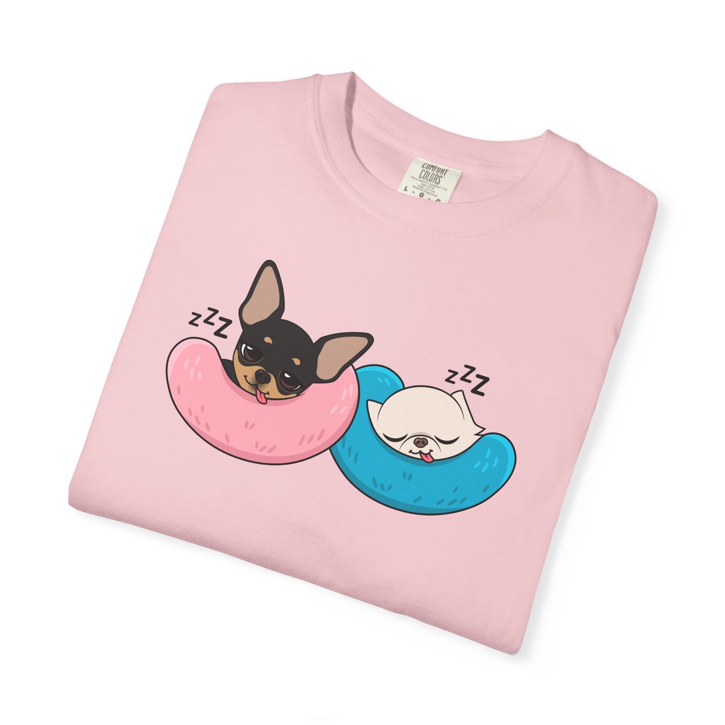 Nap Time Chihuahuas Unisex Garment-Dyed T-Shirt – Cozy Sibling Naps