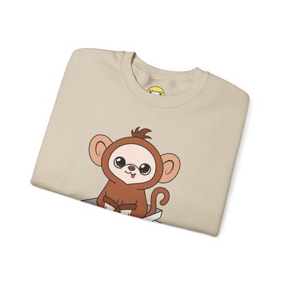 Chunky Monkey Weigh-In Moment Unisex Crewneck Sweatshirt