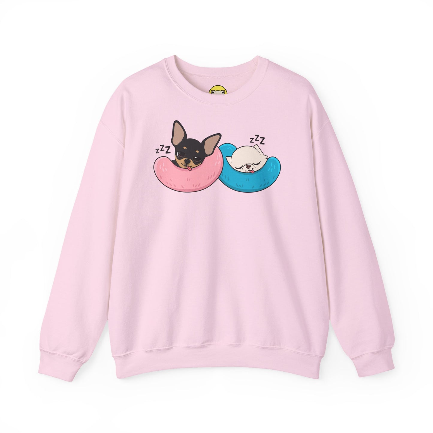 Nap Time Chihuahuas Unisex Crewneck Sweatshirt – Cozy Sibling Naps