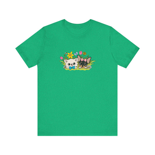 Cedric and Maya Spring Garden Tour Unisex Tee