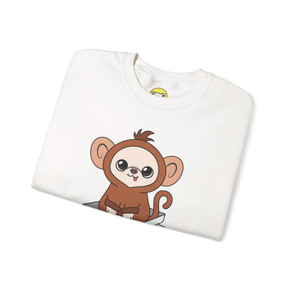 Chunky Monkey Weigh-In Moment Unisex Crewneck Sweatshirt