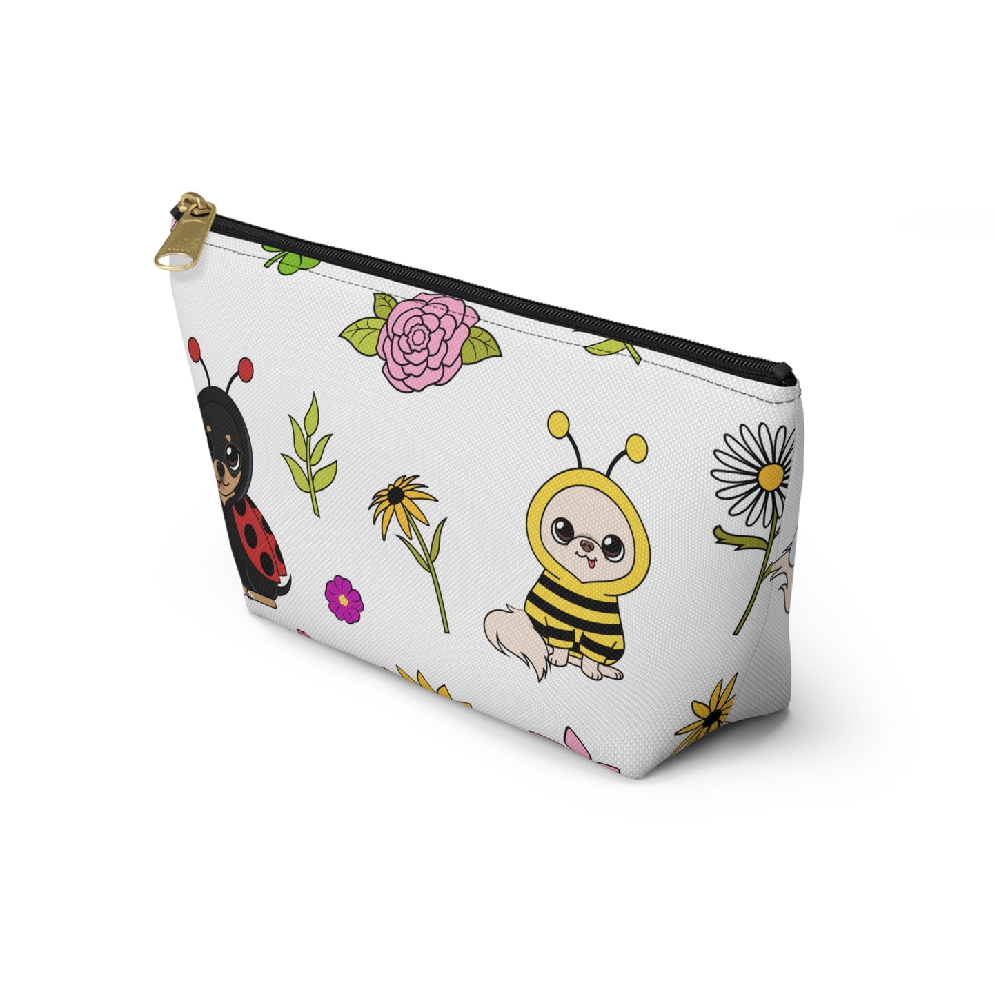 Bug‑Chis Pattern Accessory Pouch – Quiet Garden Helpers