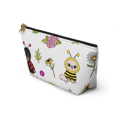 Bug‑Chis Pattern Accessory Pouch – Quiet Garden Helpers