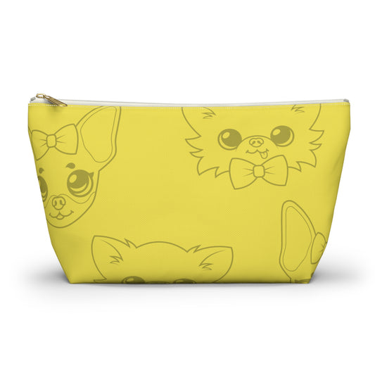 Tiny Chihuahua Pencil and Accessory Bag - Yellow Edition