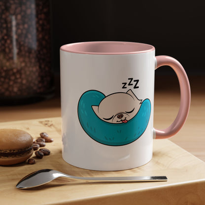 Sleepy Nap Time Cedric Accent Coffee Mug – Blue Calm Sips