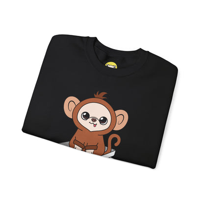Chunky Monkey Weigh-In Moment Unisex Crewneck Sweatshirt