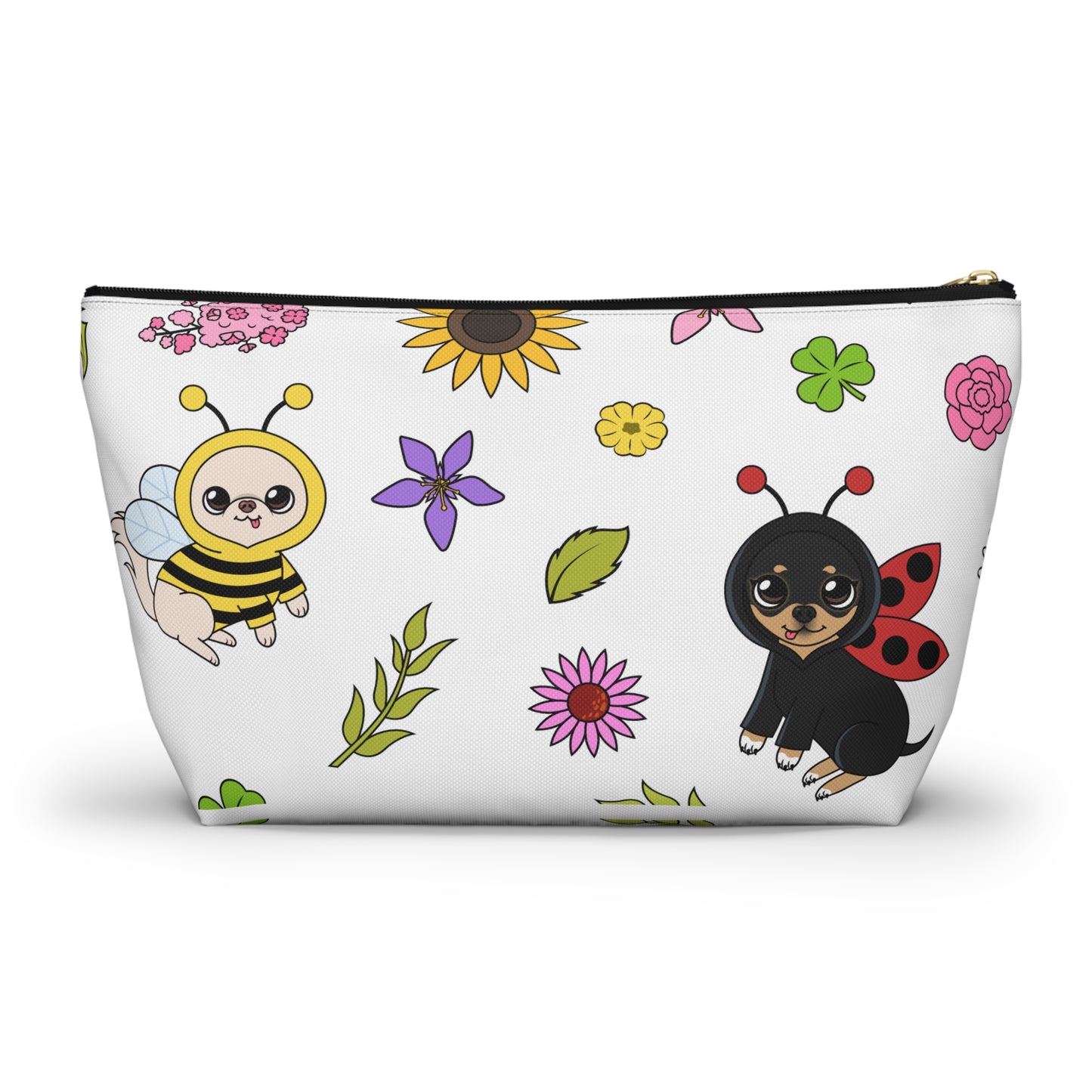 Bug‑Chis Pattern Accessory Pouch – Quiet Garden Helpers