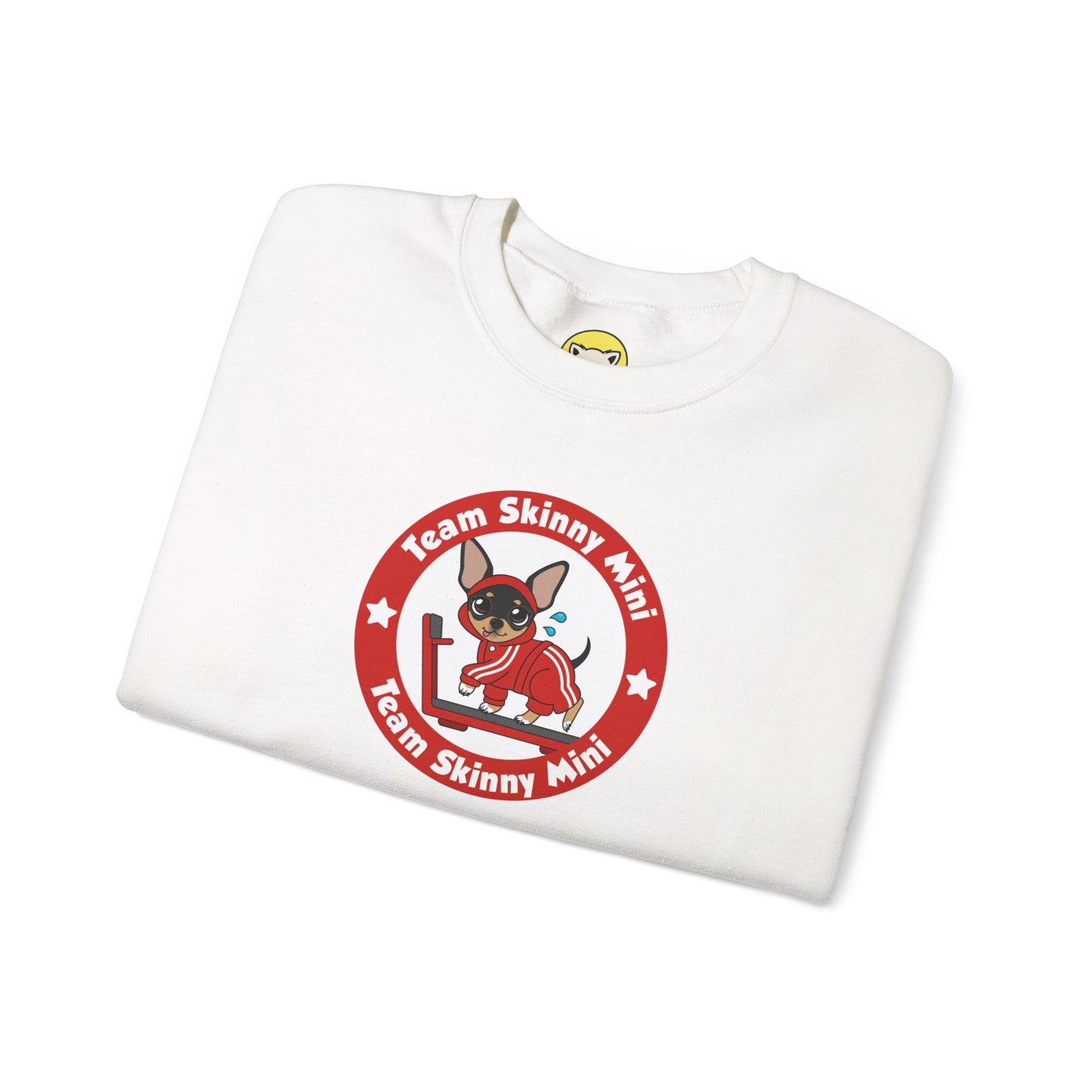 Team Skinny Mini Badge Crewneck Sweatshirt – Small Steps, Big Wags