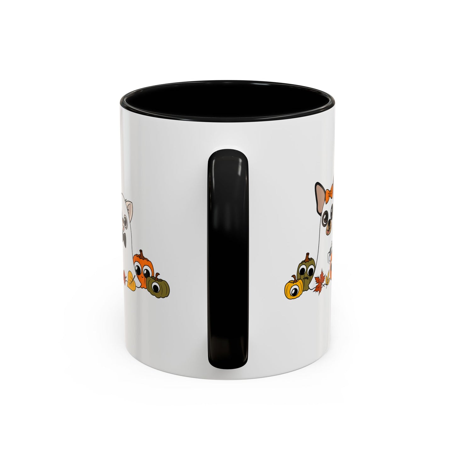 Ghost Chis Halloween Ceramic Mug – Orange or Black, 11oz or 15oz
