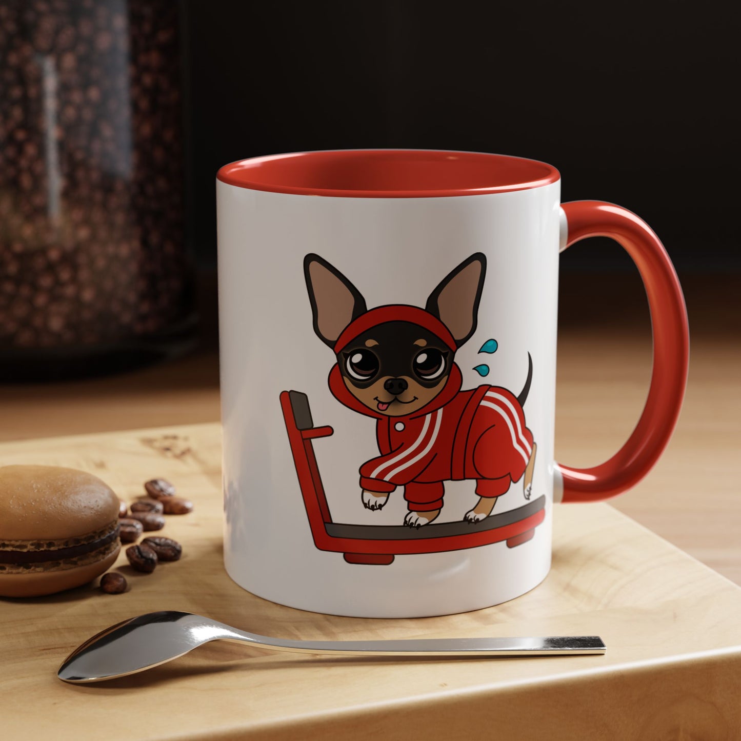 Team Skinny Maya Treadmill Accent Mug – Small Steps, Warm Sips