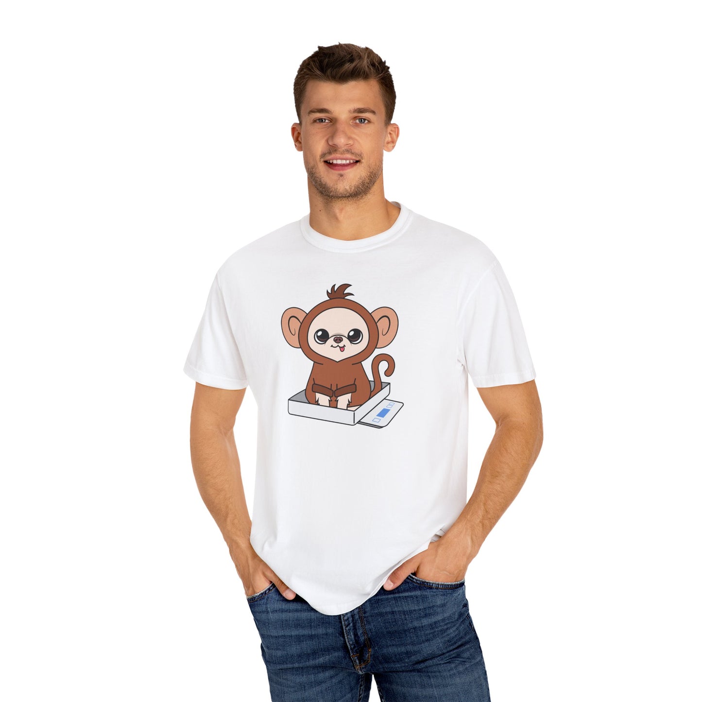 Chunky Monkey Weigh-In Moment Unisex Garment-Dyed T-Shirt