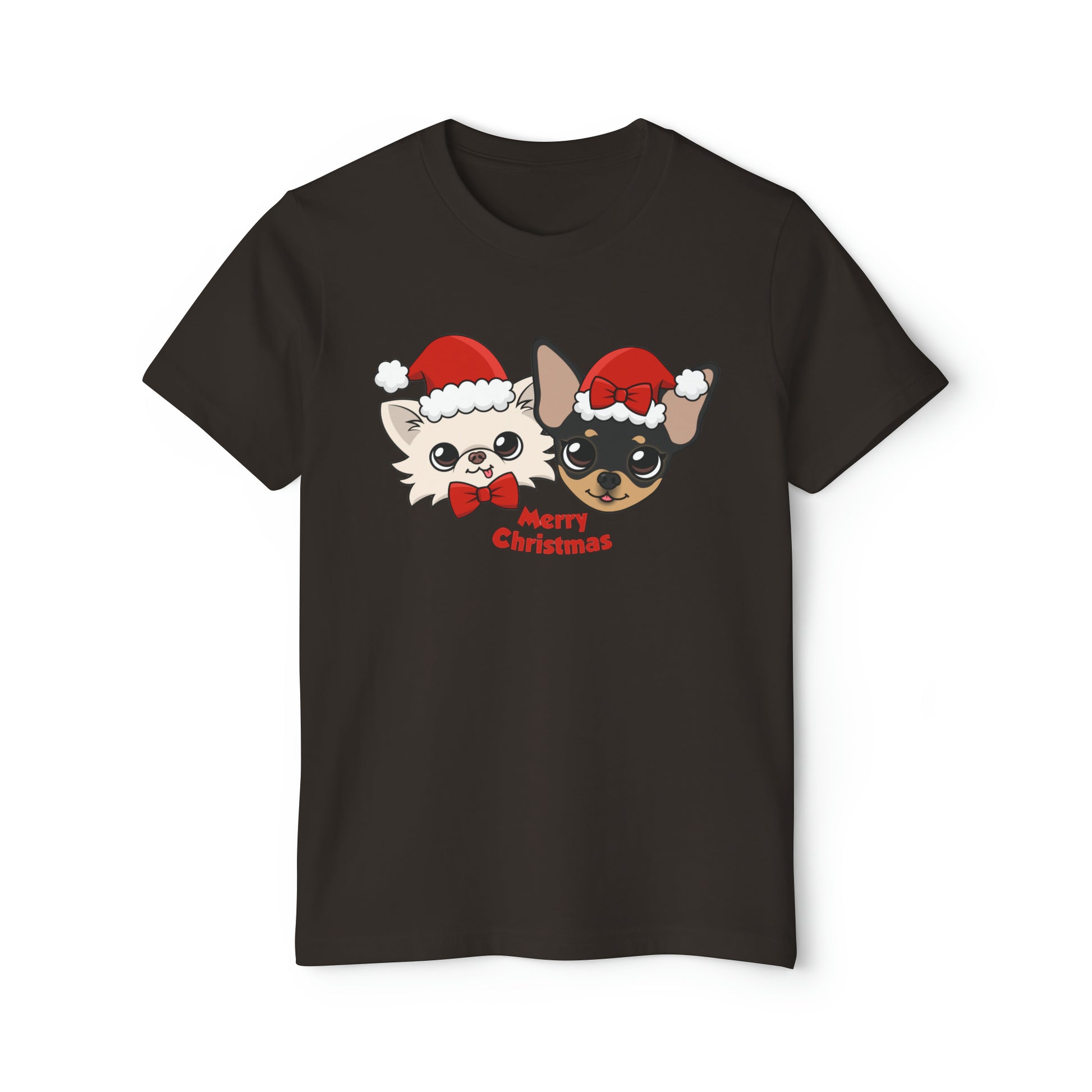 Cedric and Maya Merry Christmas Youth Short Sleeve Holiday Outfit Set - Tiny Chihuahua Shop