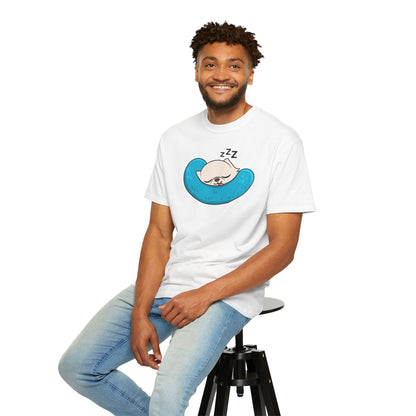 Sleepy Nap Time Cedric Garment-Dyed T-Shirt – Blue Calm