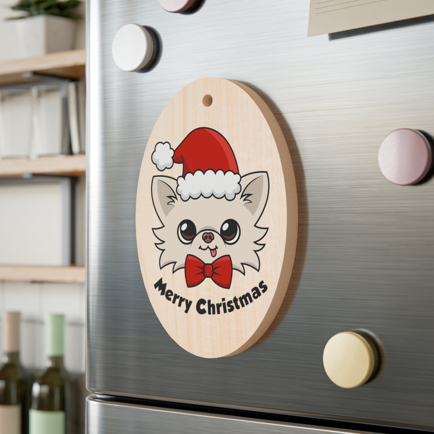 Cedric's Merry Ornament - Red Santa - Tiny Chihuahua Shop