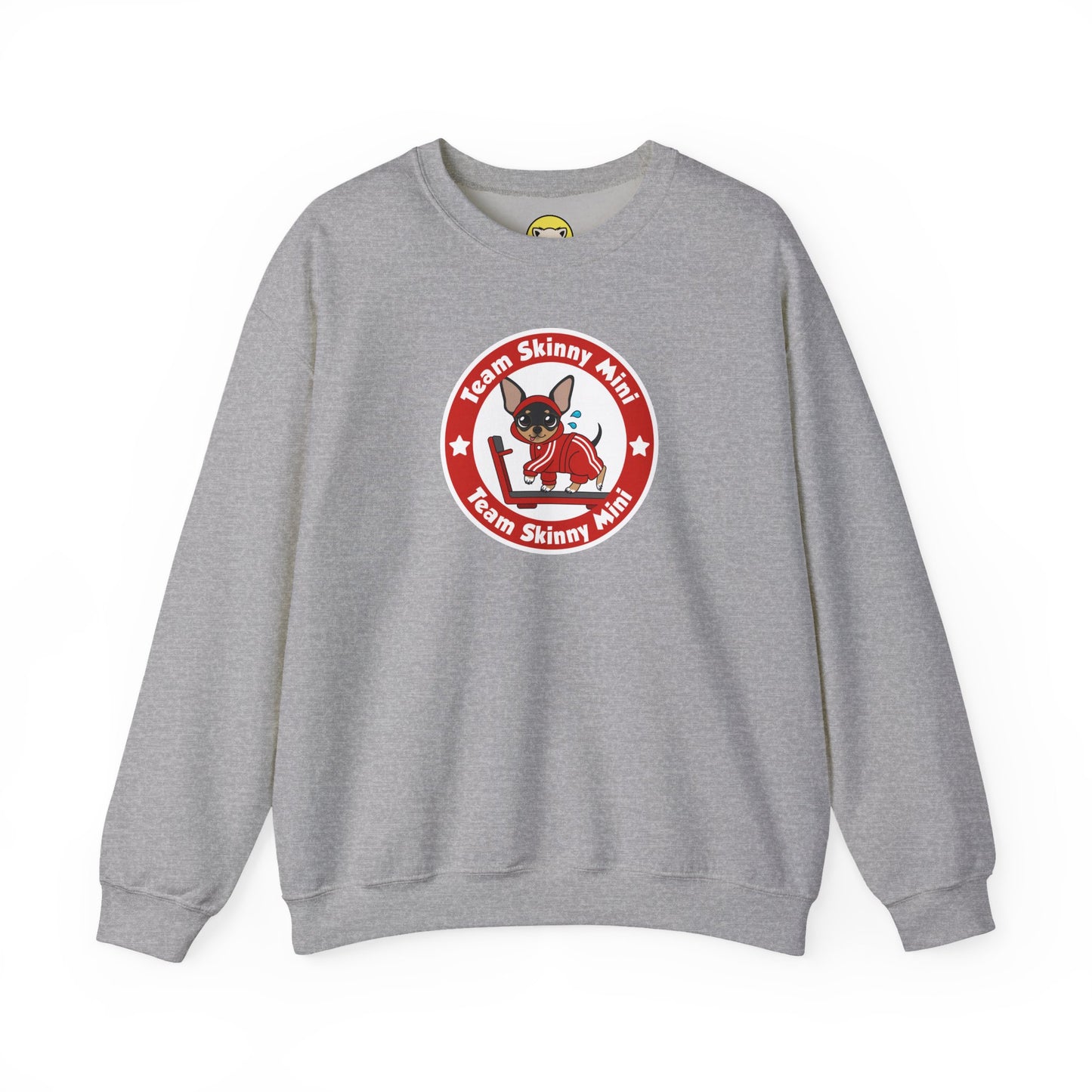 Team Skinny Mini Badge Crewneck Sweatshirt – Small Steps, Big Wags