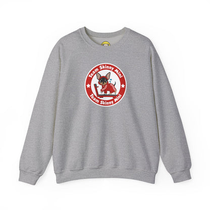 Team Skinny Mini Badge Crewneck Sweatshirt – Small Steps, Big Wags