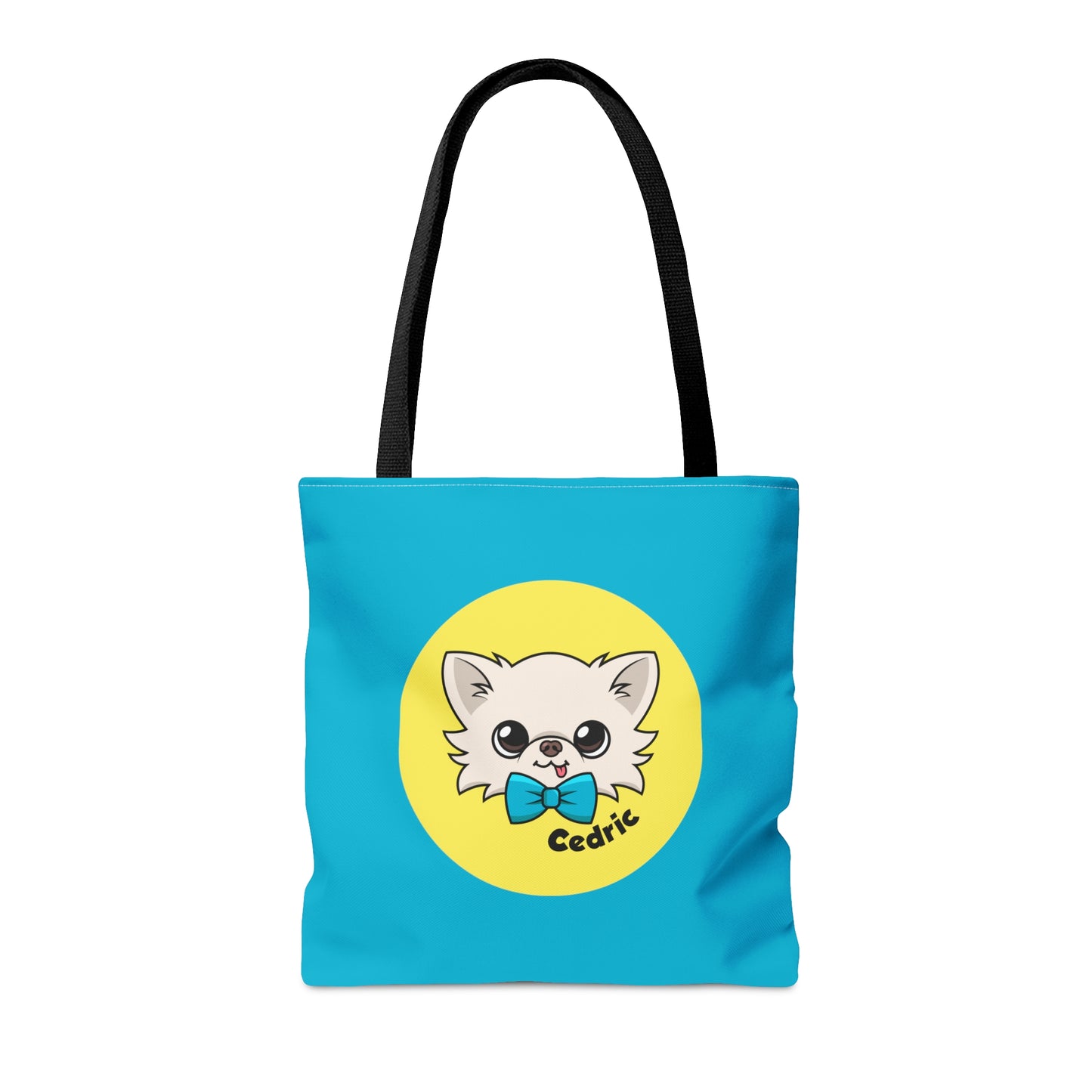 Tiny Chihuahua Cedric's Trendy Tote - Blue Edition