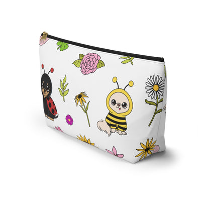 Bug‑Chis Pattern Accessory Pouch – Quiet Garden Helpers