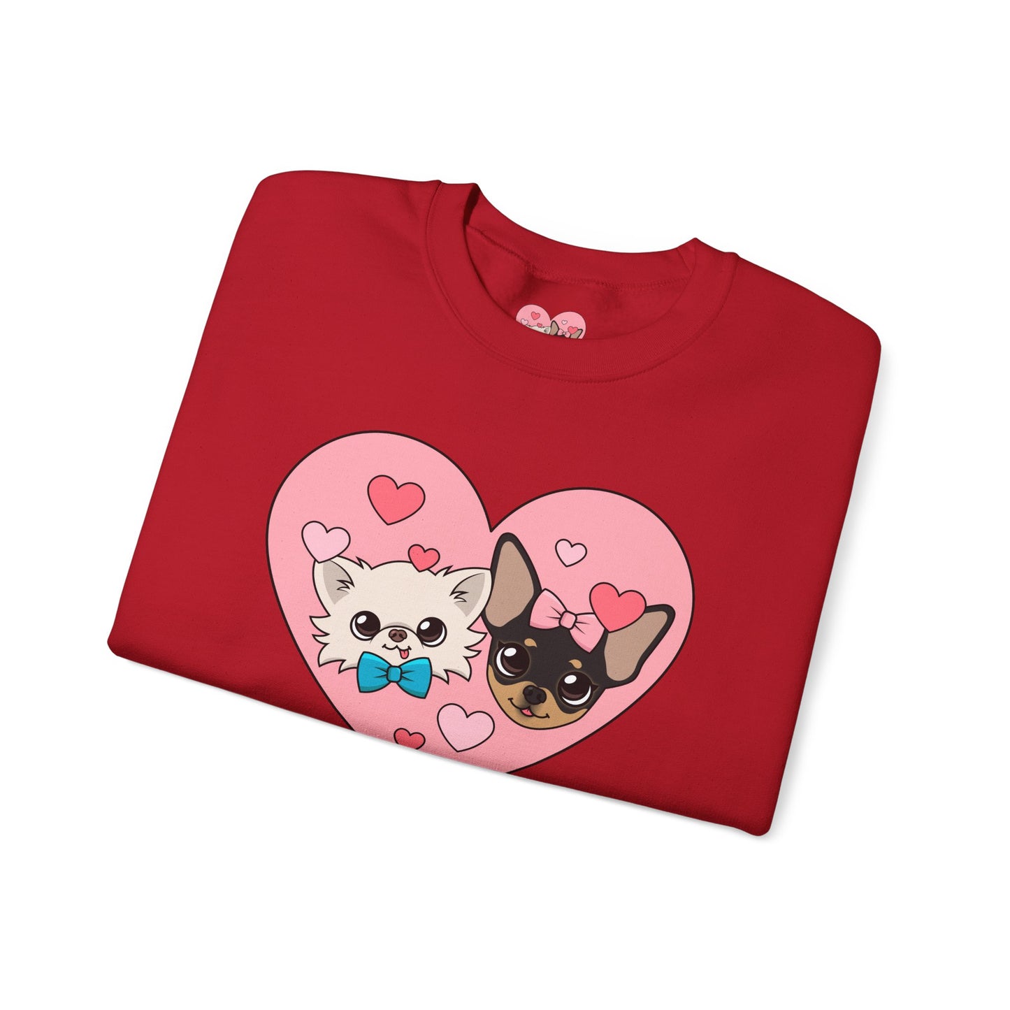 💕 Cedric & Maya’s Sweetheart Sibling Sweatshirt – Pink Heart Edition 💕