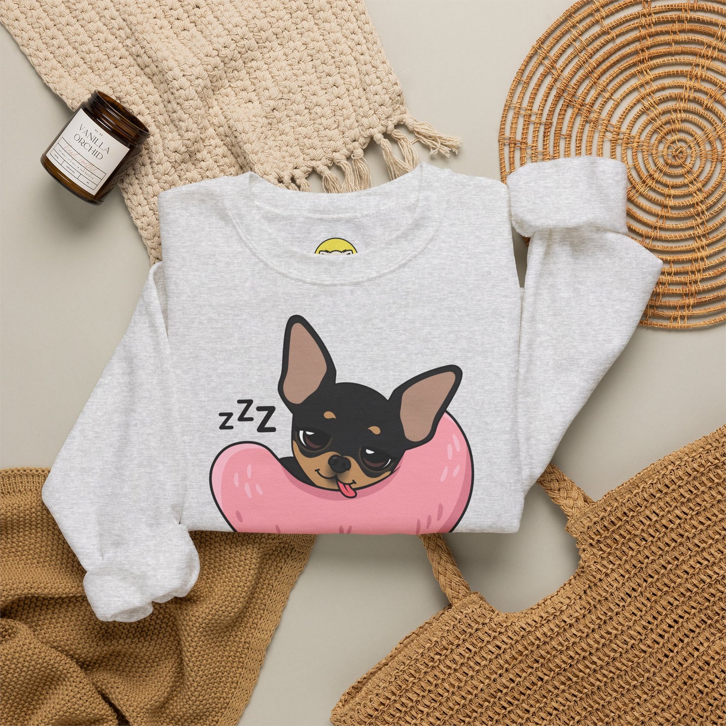 Sleepy Nap Time Maya Unisex Crewneck Sweatshirt – Safe, Soft Rest
