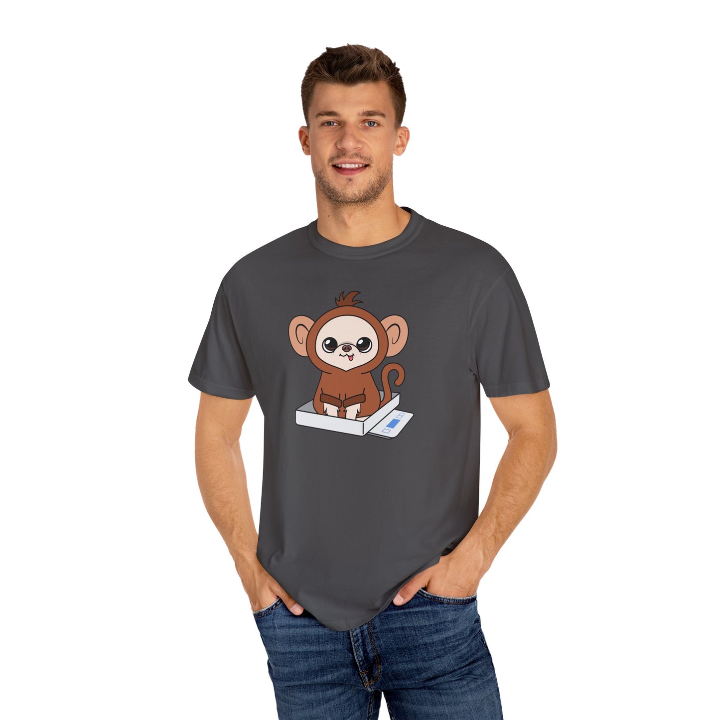 Chunky Monkey Weigh-In Moment Unisex Garment-Dyed T-Shirt
