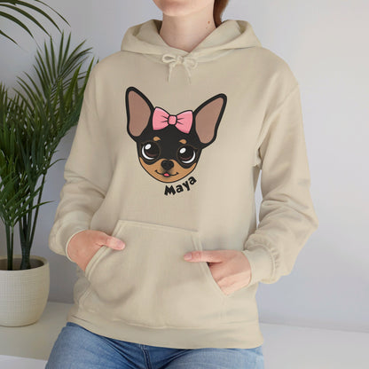 Sudadera con capucha cómoda y acogedora de Tiny Chihuahua Maya