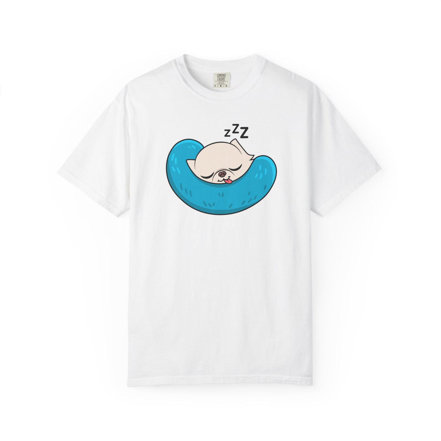 Sleepy Nap Time Cedric Garment-Dyed T-Shirt – Blue Calm