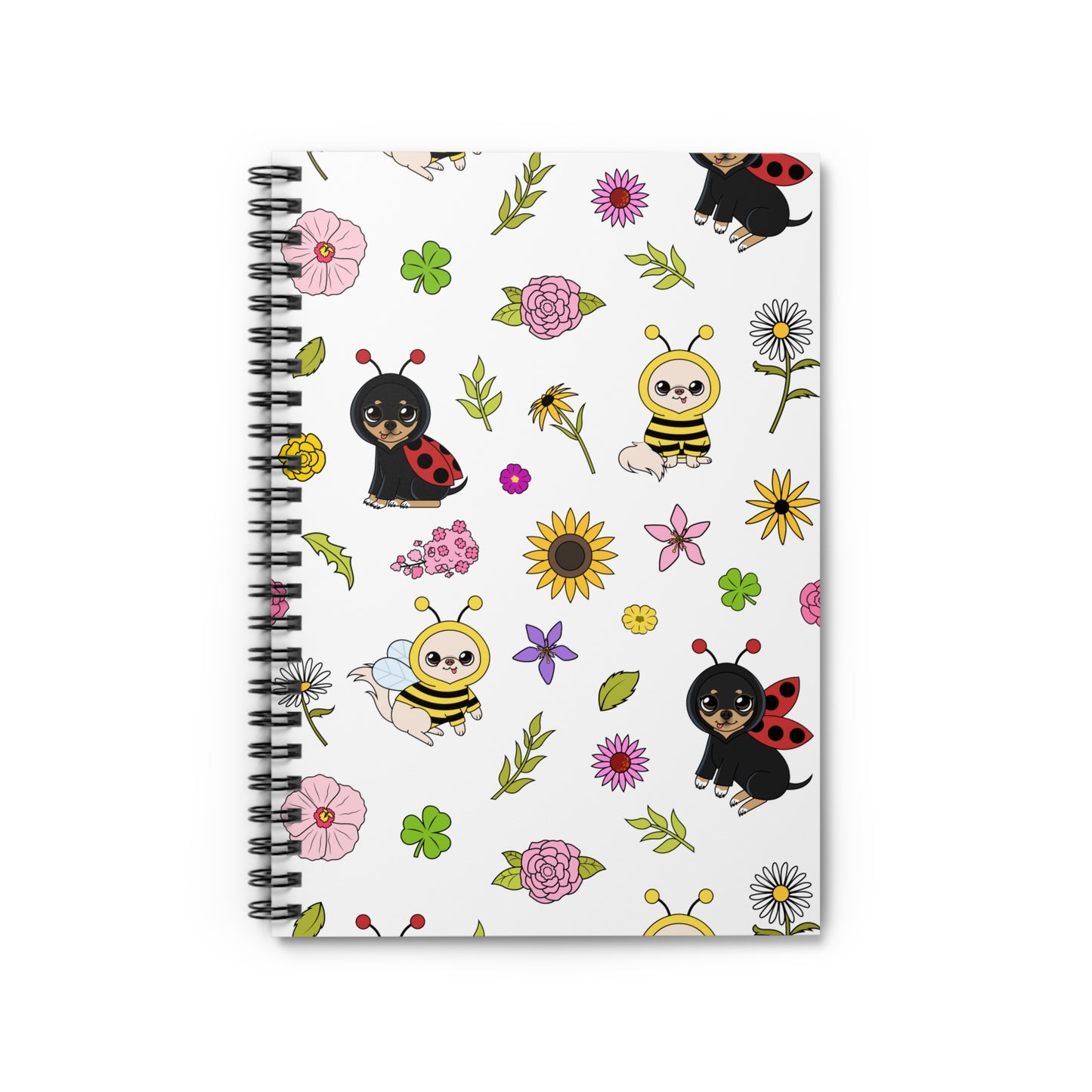 Bug-Chis Pattern Spiral Notebook – Tiny Garden Thoughts