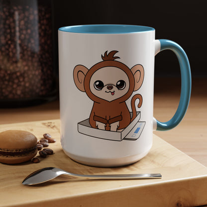 Chunky Monkey Weigh-In Moment Accent Coffee Mug